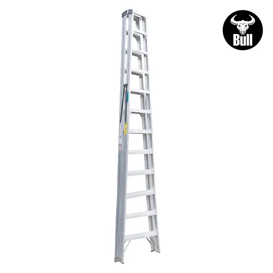 ESCALERA ALUMINIO TIJERA DOBLE ACCESO 12 PASOS 150KG 3.66m ATD150-12IA AMERICAN BULL