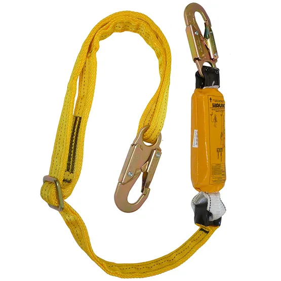 LÍNEA CONEXIÓN, REGULABLE, 1.8m, AMORTIGUADOR, 2 GANCHOS 3/4