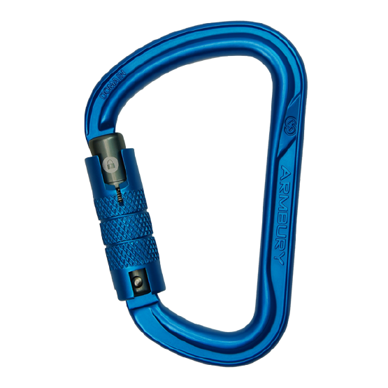 DOMAIN AG CARABINER TRIPLE LOCK MOSQUETON DE ALUMINIO TIPO 
