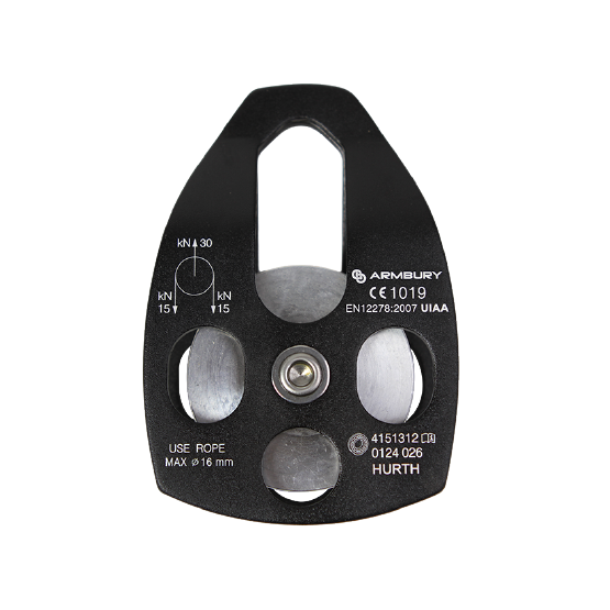 HURTH MOBILE SIDE SINGLE PULLEY BLACK POLEA SIMPLE MOVIL NEGRO PARA SISTEMAS 4151312 ARMBURY