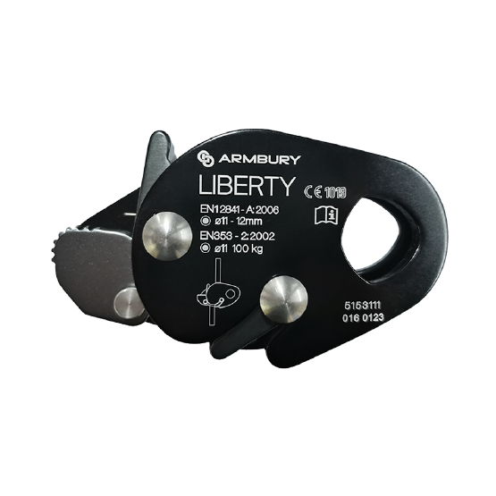 ANTICAIDAS ALUMINIO NEGRO CE-EN 12841/A-EN 353-2 LIBERTY 5153111 ARMBURY