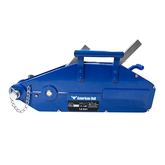 TIRFOR YAL16 · CAPACIDAD: 1.6 T · CABLE DE ACERO: Ø 11 mm · CARCASA DE ALUMINIO · AMERICAN BULL