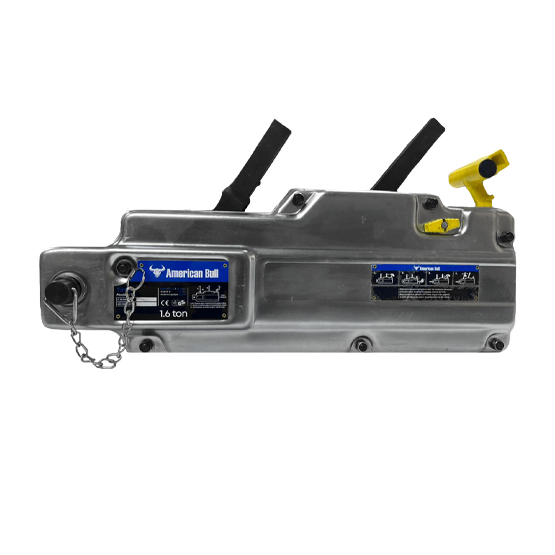TIRFOR T16 · CAPACIDAD: 1.6 T · CABLE DE ACERO: Ø 11 mm · CARCASA DE ACERO · AMERICAN BULL